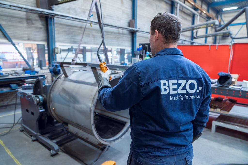 bezo bouwplaats aan het werk