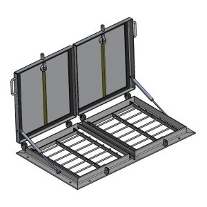 TB Trappe en saillie Tiburon en deux parties - acier inoxydable