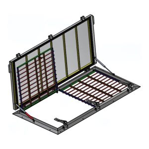 HHNK Tweedelig ventilerend opbouwluik - RVS